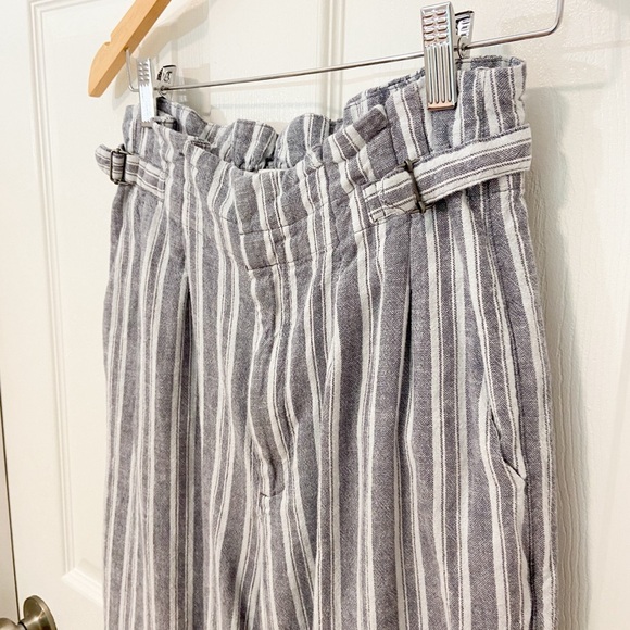Abercrombie & Fitch Linen Blend Striped Pants - Picture 2 of 4